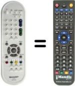 Replacement remote control Sharp LC 32 A47E