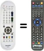 Replacement remote control GA 608 WJSB