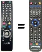 Replacement remote control GOLD PROTEUS GDTV 42