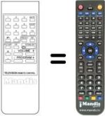 Replacement remote control Lenoir TV 6320 VR