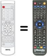 Gleichwertige Fernbedienung Benq Q 150