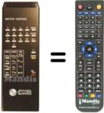 Replacement remote control IR 7191 A