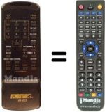 Replacement remote control IR 80