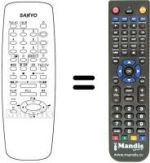Replacement remote control Sanyo 28 DN 3P