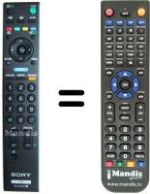 Gleichwertige Fernbedienung Sony KDL-26 P3000 E