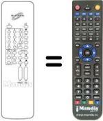 Replacement remote control Multitech KT 3710