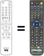 Gleichwertige Fernbedienung Sony KV-L 15 SR1S