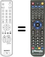 Gleichwertige Fernbedienung Sony KV-32 DX30U