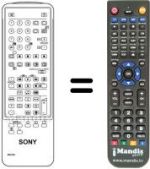 Gleichwertige Fernbedienung Sony KV-X 2530 BMK