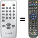 Gleichwertige Fernbedienung Sansui LTV 1450