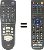 Replacement remote control JVC HR-J656