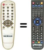 Replacement remote control Nexius MK TLC 17 S