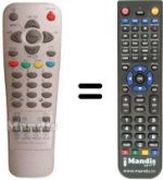 Replacement remote control Macrom MLCD 17 W