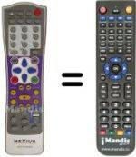 Replacement remote control MULTIVISION