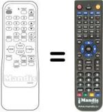 Replacement remote control Funai 14 TVR 1100