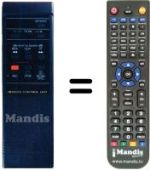 Gleichwertige Fernbedienung JVC HR-D210