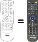 Gleichwertige Fernbedienung Yamaha RC 1113202