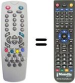 Replacement remote control RM 2000 CTV 2120 STR TXT