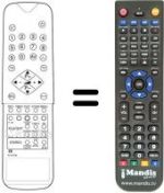Gleichwertige Fernbedienung United UTV 8021 X