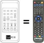 Replacement remote control RC 80