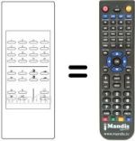 Replacement remote control 160.39.07