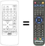 Gleichwertige Fernbedienung JVC C 14Z