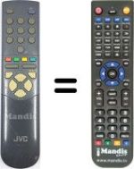 Gleichwertige Fernbedienung JVC AV 32WL1