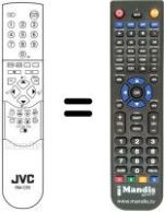 Gleichwertige Fernbedienung JVC AV 28X25