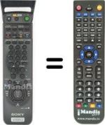 Gleichwertige Fernbedienung Sony SLV-SF 90