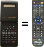 Gleichwertige Fernbedienung Grundig GV-201 VPT