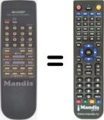 Replacement remote control RRMCG 0009 AJSA