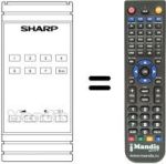 Replacement remote control RRMCG 0121 CESA