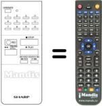 Replacement remote control RRMCG 0128 GESA