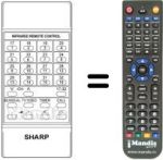 Replacement remote control RRMCG 0293 CESA
