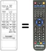 Replacement remote control RRMCG 0318 GE