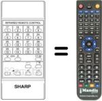Replacement remote control RRMCG 0421 CESA