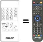 Replacement remote control RRMCG 0466 CESB