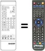 Replacement remote control RRMCG 0582