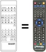 Replacement remote control RRMCG 0739 BMSA