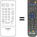 Replacement remote control Sharp CV 5130 S