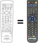 Replacement remote control RRMCG 1255 AJ