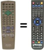 Replacement remote control RRMCG 1270 AJSA