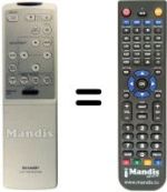 Replacement remote control RRMCG 1292 CESA