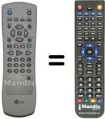 Gleichwertige Fernbedienung LG STV 365
