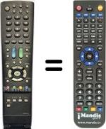 Replacement remote control Sharp LC 37 RD1E
