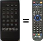 Replacement remote control RRMCG 0549 CESA
