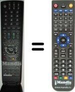 Replacement remote control Sharp LC 37 D65E