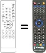 Gleichwertige Fernbedienung Sansui LTV 2045