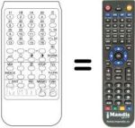Gleichwertige Fernbedienung TELECOMPUTER 7444