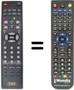 Replacement remote control THES TL 2258 BTP